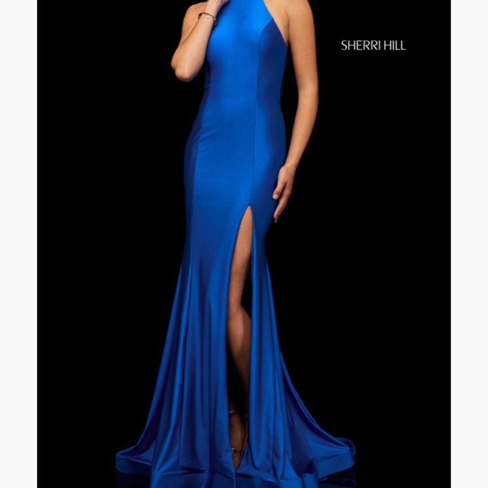 Sherri hill royal blue prom dress